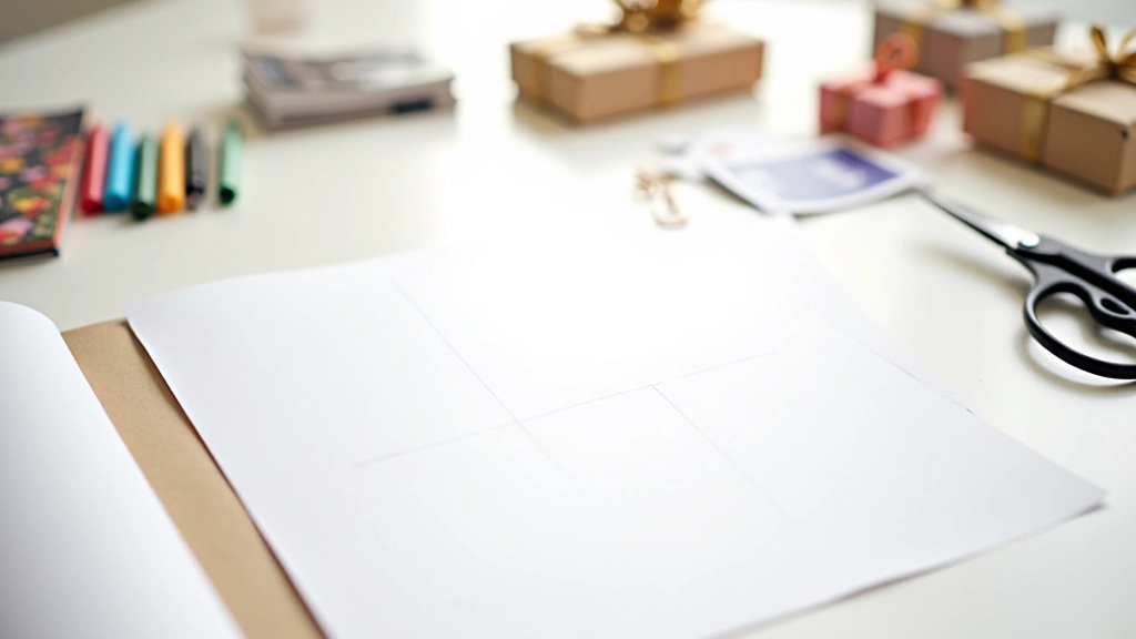 Liste de cadeaux écrite sur papier avec des images de produits découpées dans des magazines, crayons colorés, gomme, ciseaux, style créatif de planification