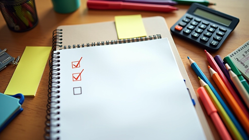 Checklist détaillée avec cases cochées pour organiser le budget de rentrée scolaire
